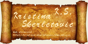 Kristina Skerletović vizit kartica